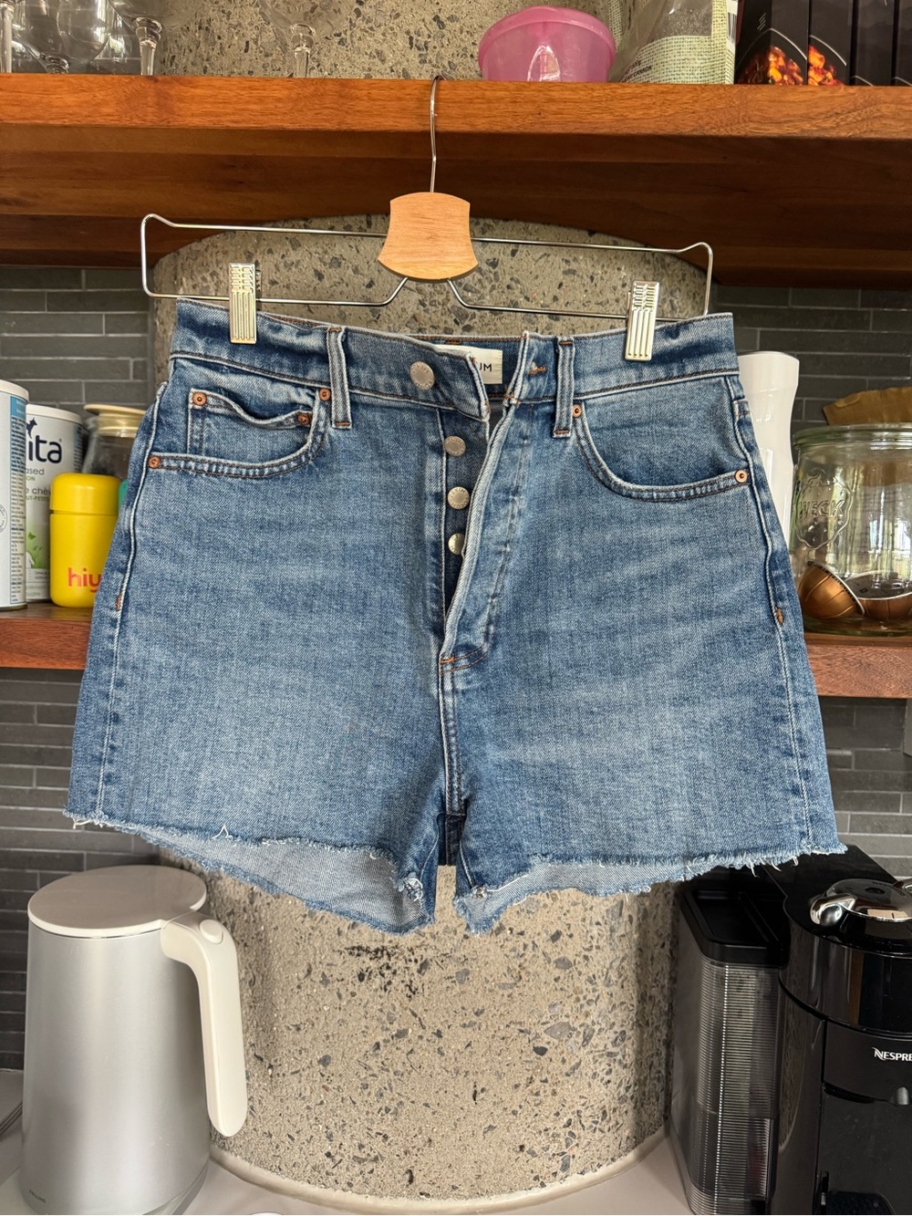 Denim Forum 90s Arlo Hi Rise Shorts